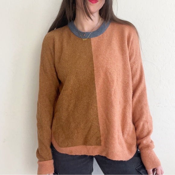 Madewell Westlake Colorblock Pullover Sweater in Coziest Yarn - Picture 1 of 11